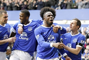 Everton 2 V Queens Park Rangers 0 : Goodison Park : 13-04-2013 Prints: Anichebe's Brace: Everton Takes 2-0 Lead Over Queens Park Rangers (April 13, 2013)