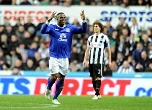 Newcastle United 1 V Everton 2 : St. James' Park : 02-01-2013 Prints: Anichebe's Double: Everton's Triumph over Newcastle United in Premier League (02-01-2013)