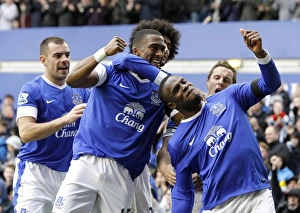 Everton 2 V Queens Park Rangers 0 : Goodison Park : 13-04-2013 Prints: Anichebe's Double: Everton's Victory Over Queens Park Rangers (13-04-2013)