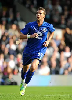Apostolos Vellios Scores the Winner for Everton Against Fulham in the Barclays Premier League (23 October 2011)