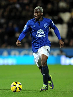 Hull City V Everton - KC Stadium Prints: Arouna Kone in Action: Everton vs. Hull City - Barclays Premier League