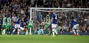 Images Dated 23rd August 2016: Arouna Kone's Brace: Everton's 4-0 EFL Cup Domination Over Yeovil Town (Goodison Park)