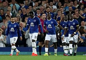 Images Dated 23rd August 2016: Arouna Kone's Hat-Trick: Everton's EFL Cup Victory over Yeovil Town