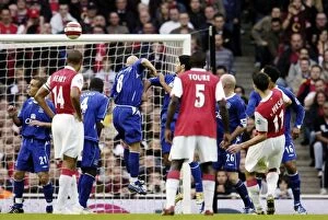 Images Dated 28th October 2006: Arsenal v Everton 28 / 10 / 06 Robin Van Persie scores the first goal for Arsenal