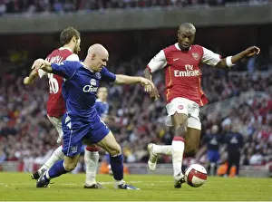 Arsenal v Everton Arsenals William Gallas and Evertons Andy Johnson