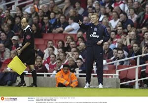Arsenal v Everton Gallery: Arsenal v Everton - Everton manager David Moyes during the match