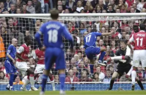 Goal Pic Prints: Arsenal v Everton Tim Cahill scoring the first goal for Everton Mandatory Credit