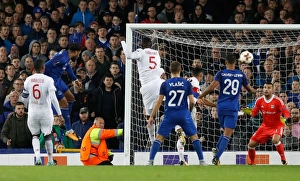 Ashley Williams Scores First Goal for Everton: UEFA Europa League vs. Olympique Lyonnais, Group E - Goodison Park