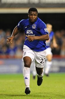 21 September 2010 brentford v everton Collection: Ayegbeni Yakubu in Action: Everton vs. Brentford, Carling Cup Third Round
