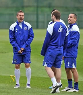 Everton Training Collection: Barclays Premier League - Everton Training Session - Finch Farm