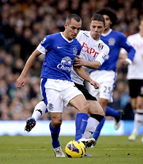 Fulham 2 V Everton 2 : Craven Cottage : 03-11-2012 Prints: Barclays Premier League - Fulham v Everton - Craven Cottage