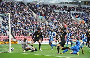Wigan Athletic 2 V Everton 2 : DW Stadium : 06-10-2012 Prints: Barclays Premier League - Wigan Athletic v Everton - DW Stadium