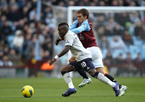 14 January 2012, Aston Villa V Everton Prints: Battle for the Ball: Drenthe vs. Petrov - Aston Villa vs. Everton, Premier League (2012)