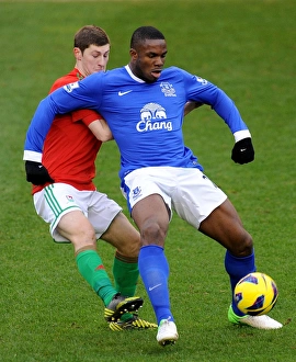Everton 0 V Swansea City 0 : Goodison Park : 12-01-2013 Prints: Battle for the Ball: Everton vs Swansea City - A Stalemate at Goodison Park