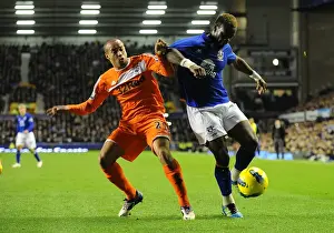 Framed Print : Battle for the Ball: Everton's Intense Tussle with Swansea City's Ashley Richards and Louis Saha Framed Print : Battle for the Ball: Everton's Intense Tussle with Swansea City's Ashley Richards and Louis Saha
