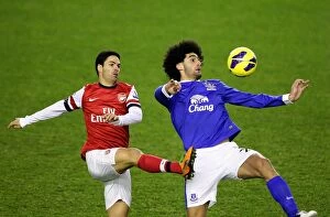 Everton 1 v Arsenal 1 : Goodison Park : 28-11-2012 Collection: Battle for the Ball: Fellaini vs. Arteta - Everton vs. Arsenal Rivalry (1-1)