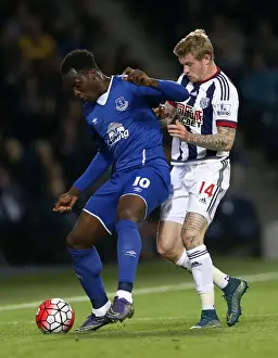West Bromwich Albion V Everton - The Hawthorns Prints: Battle for the Ball: Lukaku vs McClean - Everton vs West Bromwich Albion in Premier League Clash