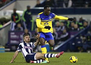 West Bromwich Albion 1 V Everton 1 : The Hawthorns : 20-01-2014 Prints: Battle for the Ball