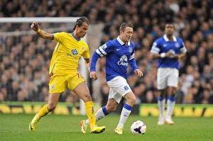 Everton 2 V Crystal Palace 3 : Goodison Park : 16-04-2014 Prints: Battle for the Ball: McGeady vs