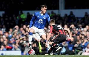 Images Dated 30th April 2016: Battle for the Ball: Ross Barkley vs Matt Ritchie - Everton vs AFC Bournemouth (Premier League)