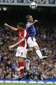 Everton V Blackburn Rovers Prints: Battle for the Ball: Tim Cahill vs