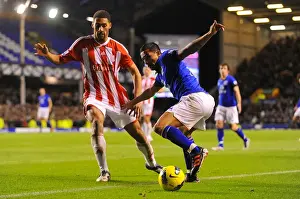 04 December 2011, Everton V Stoke City Prints: Battle for the Ball: Tim Cahill vs