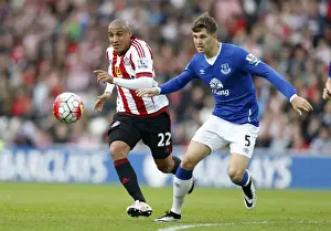 Sunderland V Everton - Stadium Of Light Prints: Battle for the Ball: Wahbi Khazri vs