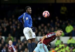 FA Cup - Third Round - Everton v West Ham United - Goodison Park Collection: Battle for the FA Cup: Lukaku vs Reid - Everton vs West Ham United
