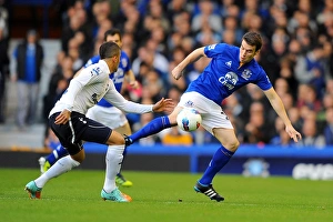 10 March 2012 V Tottenham Hotspur, Goodison Park Prints: Battle at Goodison Park: Coleman vs