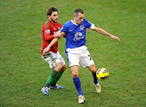 Everton 0 V Swansea City 0 : Goodison Park : 12-01-2013 Prints: Battle at Goodison Park: Everton vs Swansea City - A Premier League Stalemate (12-01-2013)