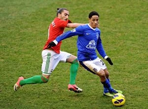 Everton 0 v Swansea City 0 : Goodison Park : 12-01-2013 Collection: Battle at Goodison Park: A Tight 0-0 Stalemate - Chico vs Pienaar