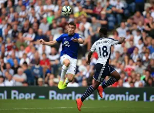 West Bromwich Albion V Everton - The Hawthorns Prints: Battle for Possession: Coleman vs