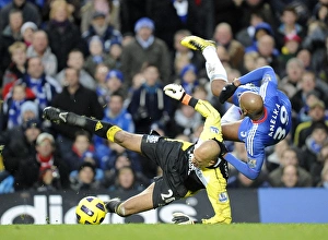 4 December 2010 Chelsea V Everton Prints: Battle of Wits and Will: Tim Howard vs