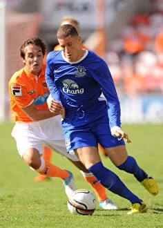 Keith Southern Testimonial - Blackpool v Everton - Bloomfield Road Collection: Battleground Bloomfield Road: A Rivalry Renewed - Liam Tomsett vs. Ross Barkley
