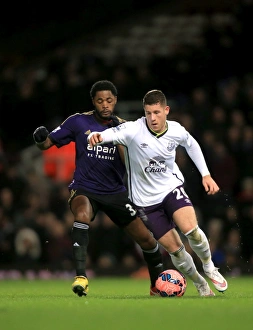 Framed Print : Battling for FA Cup Glory: A Clash Between Alex Song and Ross Barkley