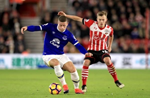 Battling Midfielders: Ross Barkley vs. James Ward-Prowse at St Mary's Stadium - Southampton vs. Everton, Premier League