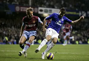 Beattie vs Mellberg: Everton vs Aston Villa Clash in the FA Barclays Premiership (06/07)