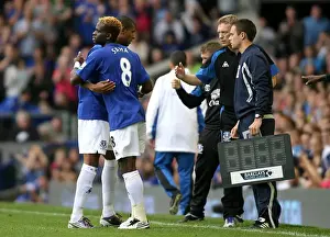 Framed Print : Beckford Out, Saha In: Substitution Drama at Goodison Park - Everton vs. Wolverhampton Wanderers (Premier League 2010) Framed Print : Beckford Out, Saha In: Substitution Drama at Goodison Park - Everton vs. Wolverhampton Wanderers (Premier League 2010)