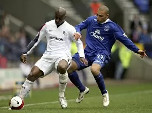 Images Dated 9th April 2007: Bolton Wanderers v Everton Abdoulaye Meite and James Vaughan