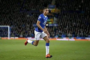 Brendan Galloway in Action: Everton vs Stoke City at Goodison Park - Premier League
