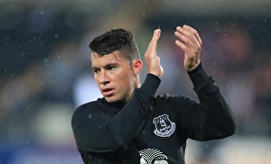 Capital One Cup Prints: Bryan Oviedo Prepares for Everton's Capital One Cup Battle at Swansea