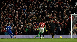 Manchester United 0 V Everton 1 : Old Trafford : 04-12-2013 Prints: Bryan Oviedo's Upset: Everton's Historic Win at Old Trafford (1-0 vs Manchester United)