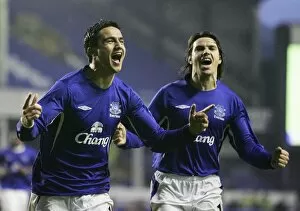 Everton v Charlton Collection: Cahill and Valente