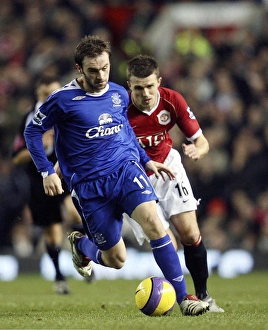 James McFadden Prints: Clash of Carrick and McFadden: Manchester United vs. Everton (Premier League, 29/11/06)