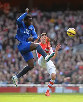 Framed Print : Clash at the Emirates: Lukaku vs. Gabriel - Premier League Showdown Framed Print : Clash at the Emirates: Lukaku vs. Gabriel - Premier League Showdown