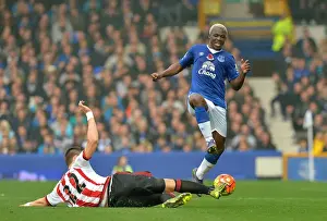 Everton V Sunderland - Goodison Park Prints: Clash at Goodison Park: A Battle Between Arouna Kone and Sebastian Coates