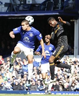 Images Dated 22nd May 2011: Clash at Goodison Park: Rodwell vs Mikel - Everton vs Chelsea, Premier League Showdown (May 2011)