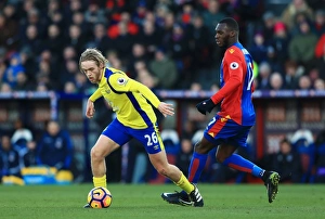 Clash at Selhurst Park: Tom Davies vs. Christian Benteke - Premier League Showdown between Everton and Crystal Palace