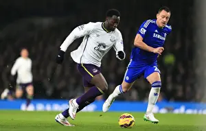 Chelsea V Everton - Stamford Bridge Prints: Clash at Stamford Bridge: A Battle of Blues - John Terry vs. Romelu Lukaku, Premier League