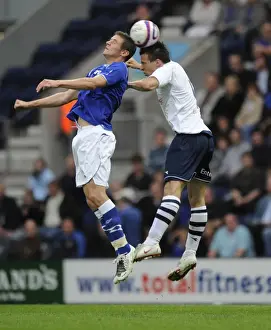 Lukas Jutkiewicz Prints: Clash of the Titans: Jutkiewicz vs St Ledger - Everton vs Preston North End